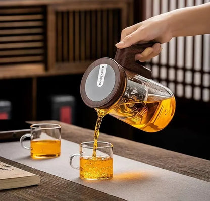 Smart Electric Automatic Glass Water Bottle intelligent timing teapot full glass inner tank automatic tea infuser