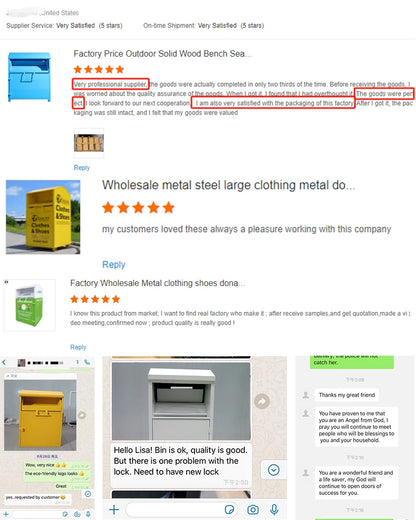 Eco-Friendly Clothing Bin Sustainable Textile Bin Clothing Reuse Container Charity Clothing Bin