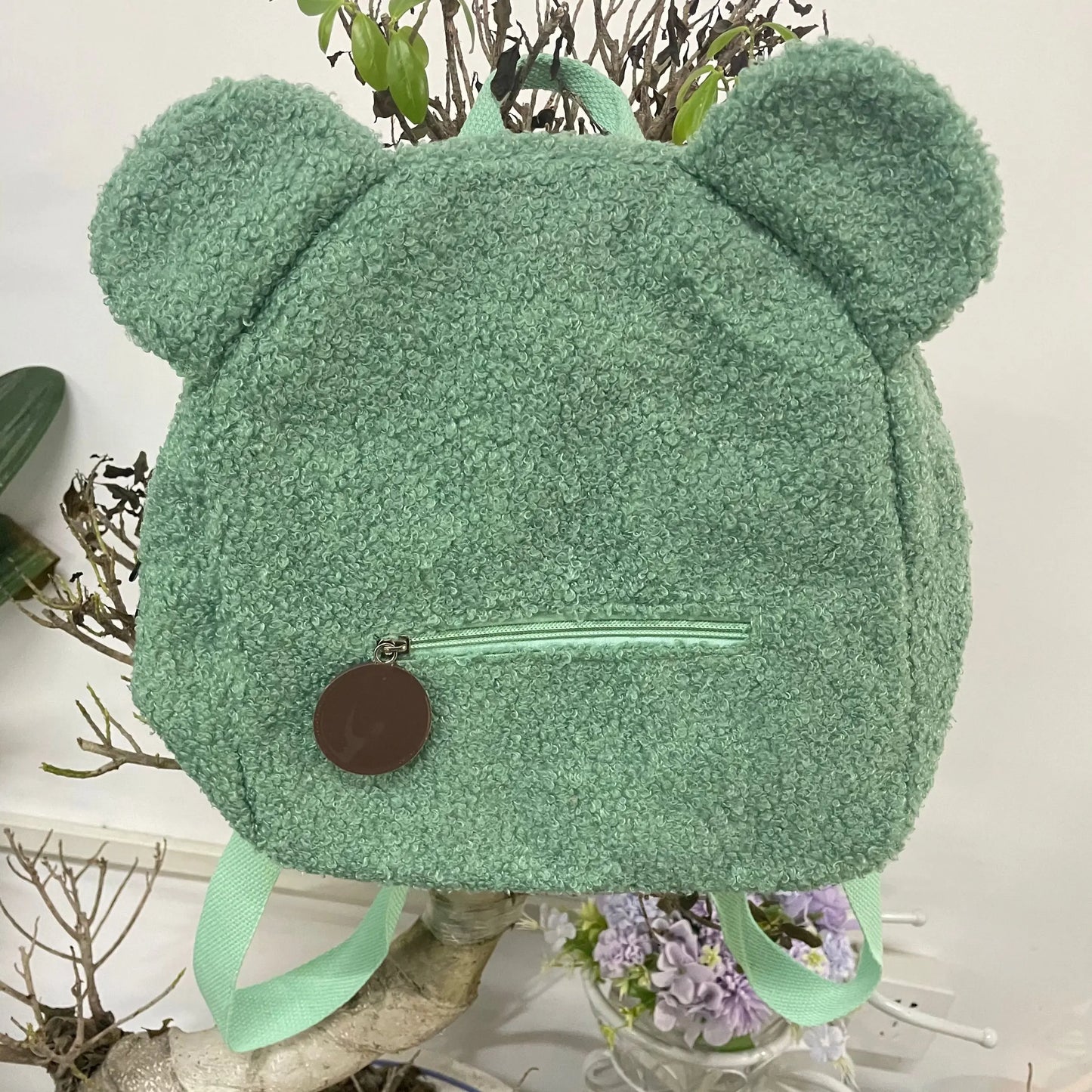 Custom Bear Backpacks Personalized Unique Name For Kids Travel Rucksacks Soft Shoulder Straps Cute Bear Shaped Shoulder Bags