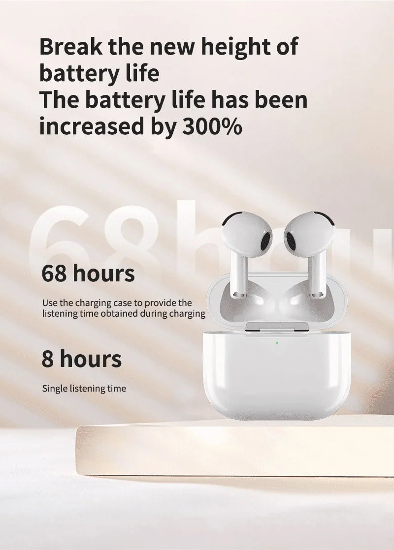 Original Air Pod Wireless Bluetooth Headset with Charging Compartment Microphone Touch Operation For All Smartphones