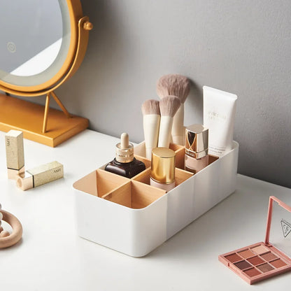 Eco-Friendly Bamboo & Wood Storage Box-Removable Multi-Use Organizer Basket for Home, Kitchen & Bathroom-Large Capacity Storage