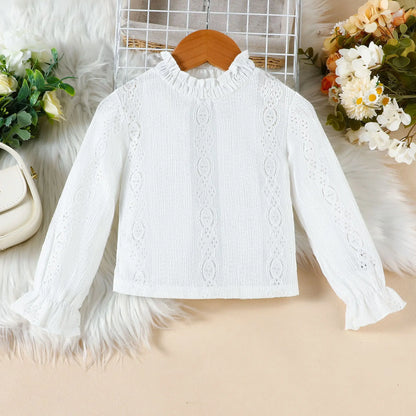 Autumn Winter Fashion Kids Outfits Set Toddler Long Sleeve Lace Tops Plaid Vest Jacket With Skirts For Girls Casual Elegant Wear