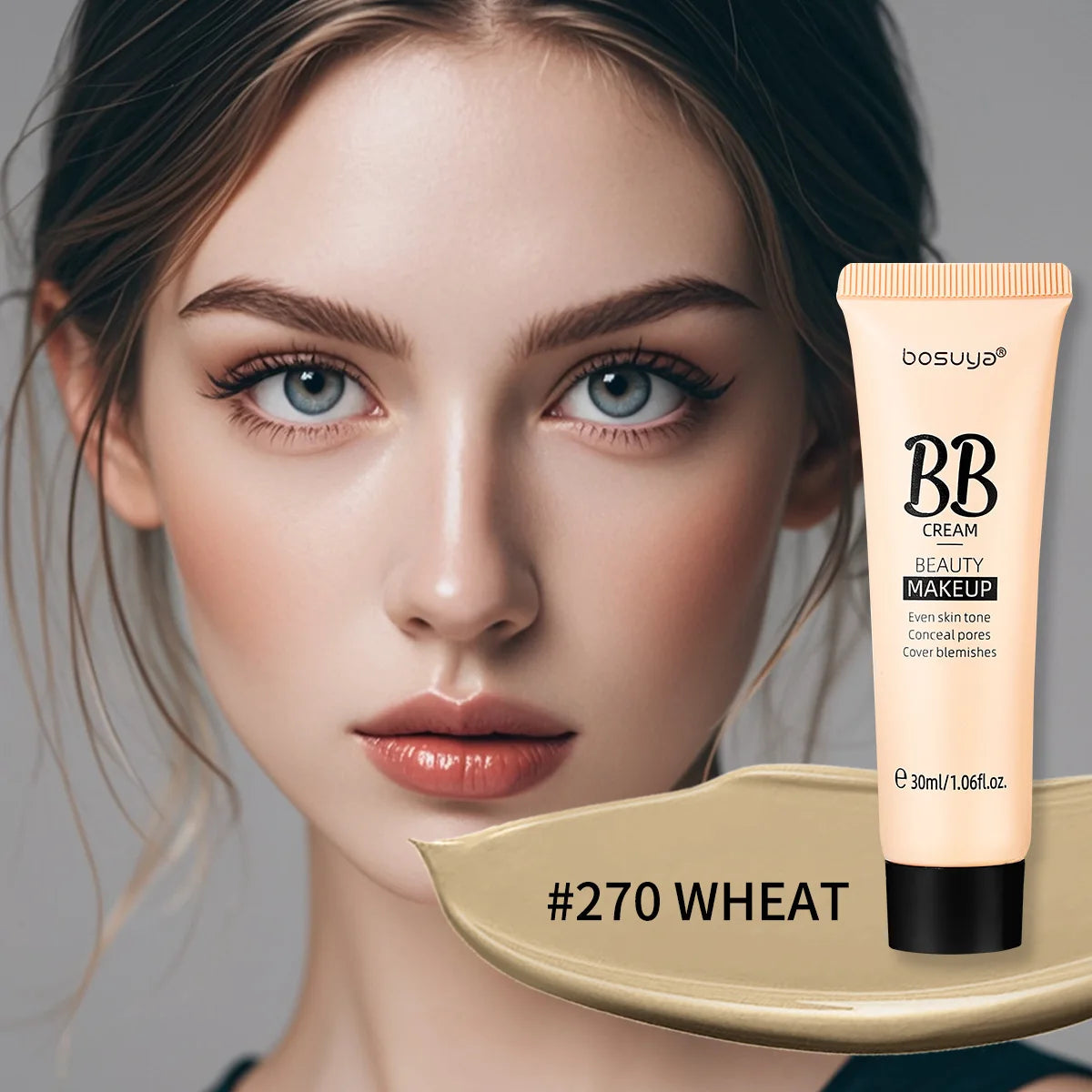 30ml Beauty BB Cream Foundation,Liquid Concealer,Long-Lasting Moisturizing Waterproof,Not Easy to Remove Makeup,Full Coverage