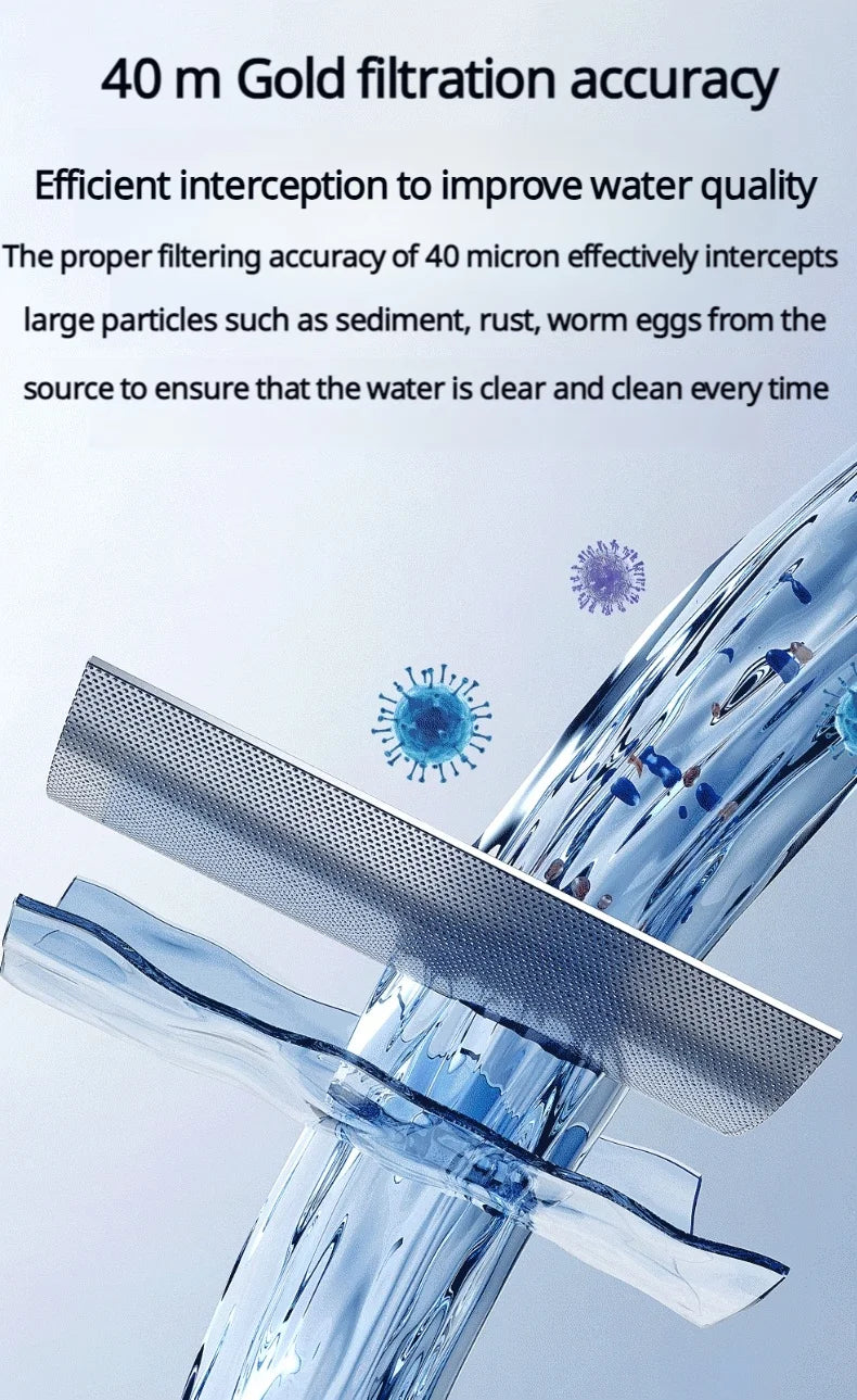 BORVA 8000L/H Smart Home Central Bionic Water Purification Pre-Filter with Automatic Timed Self-Cleaning and High Flow Rate