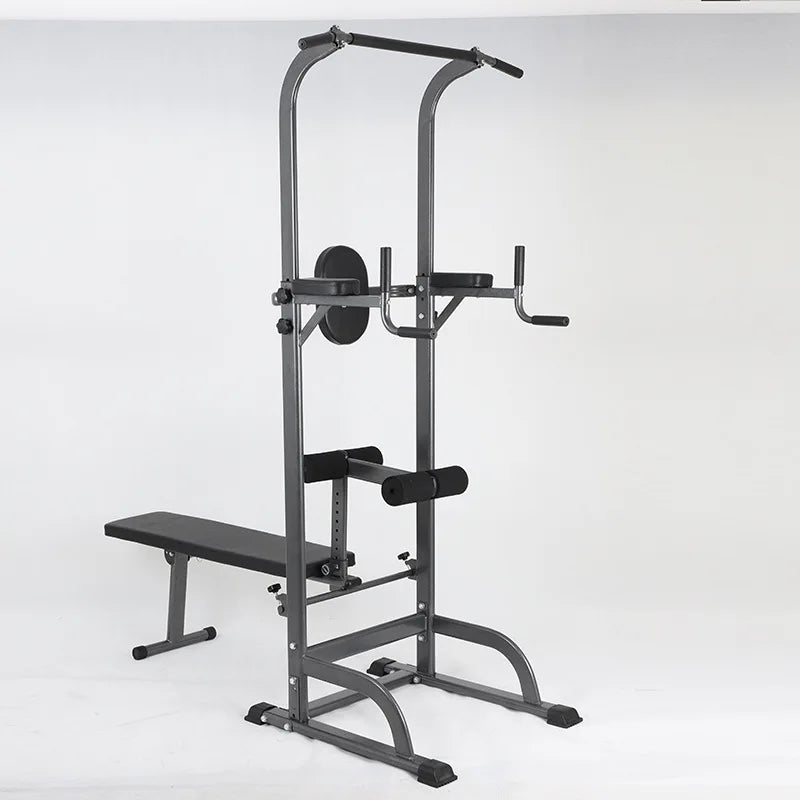 Fitness Equipment AB Straps Horizontal Bar Tower Multi Gym Machine Foldable Utility Weight Lifting Bench Pull Up Dip Station