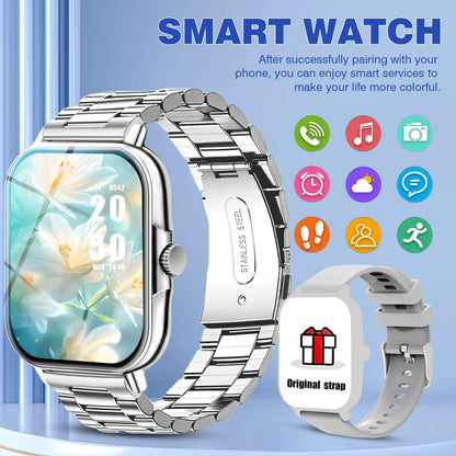 Smart watch with multiple sports modes, can make and receive calls, message reminders
