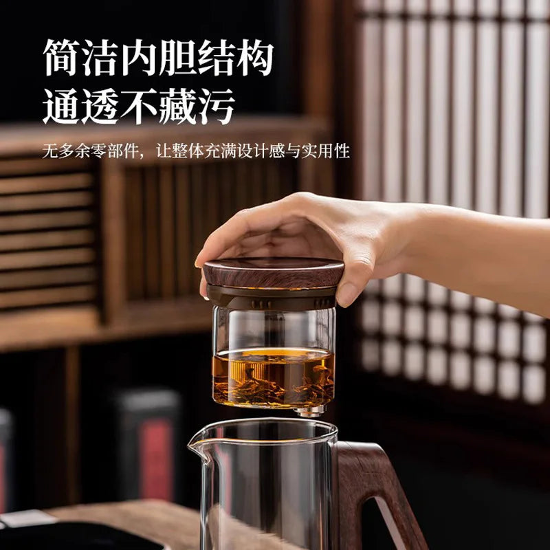 Smart Electric Automatic Glass Water Bottle intelligent timing teapot full glass inner tank automatic tea infuser