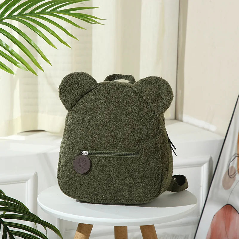 Custom Bear Backpacks Personalized Unique Name For Kids Travel Rucksacks Soft Shoulder Straps Cute Bear Shaped Shoulder Bags