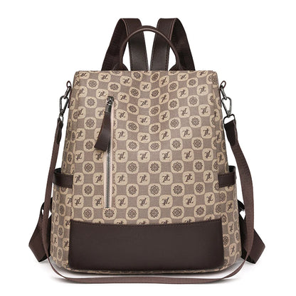 Anti Theft Letter Printed Backpack With Multifunctional Large Capacity Travel Backpacks High Quality Leather Mochilas SchoolBag