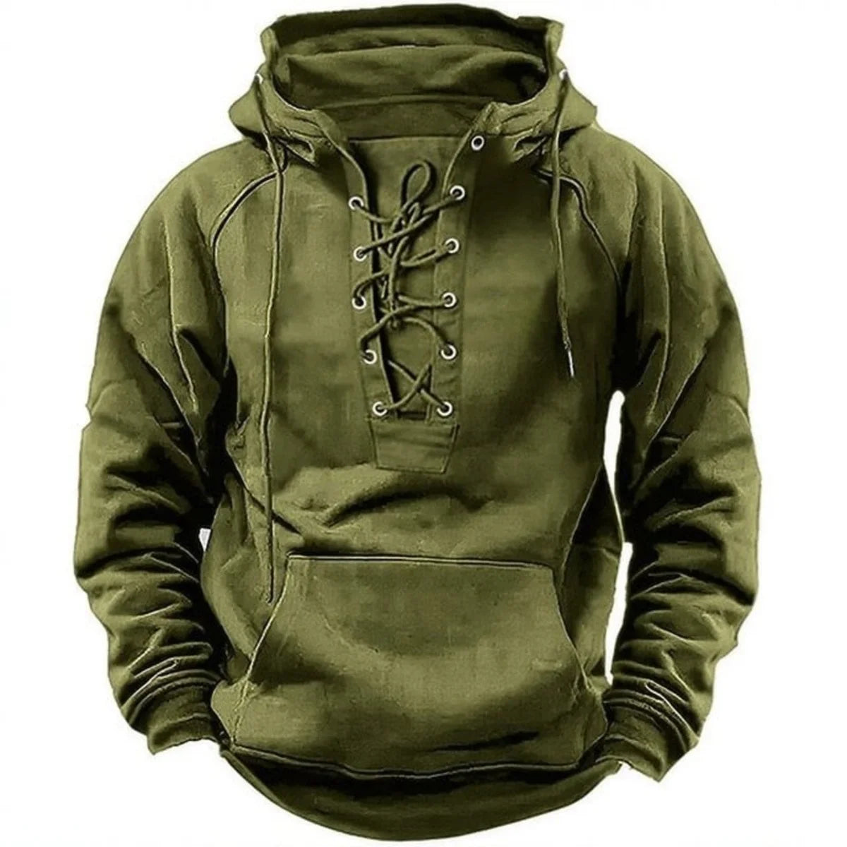 Men's Casual Hoodie Spring Autumn Fashionable Sports Multi-Pocket Trendy Retro Hooded Jacket Youth