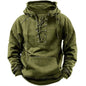 Men's Casual Hoodie Spring Autumn Fashionable Sports Multi-Pocket Trendy Retro Hooded Jacket Youth