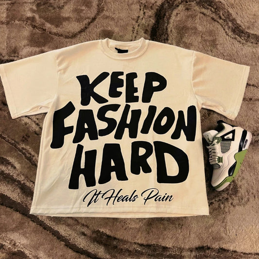 Personalized Fashion Heals Pain Graphic Print T-shirt Men Y2K Summer Short Sleeves Oversize T-shirt Streetwear Women Tee Tops