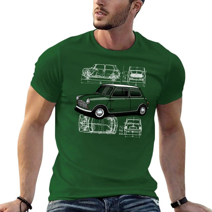 Copia de My drawing of the first utility vehicle to win the Monte Carlo Rally T-Shirt tops plus size tops men t shirts