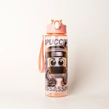 750ML Italian Brainrot Water Bottle Outdoor Drinking Cartoon Sports Cups Tung Tung Tung Sahur Tralalero Tralala Christmas Gift