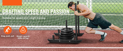 Fitness Equipment Shoulder Harness Gym Pull Sled Drag Speed Weight Training