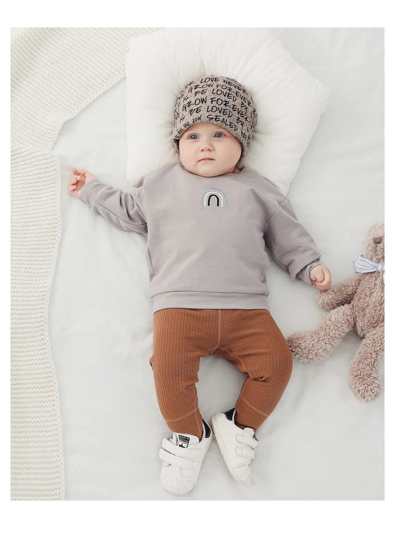 Baby Boys Clothes Spring Autumn Cartoon Cotton Sweatshirt Boys Girl's Pullover Fashion Comfortable Baby Hoodies Kids 0-3 Years