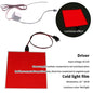 Electroluminescent Eco-friendly Light Source, 12V, Adjustable DIY Frame, Flexible 10x10cm EL Backlight.