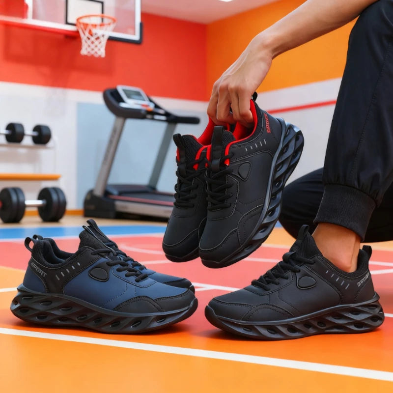 Men's Sport Shoes Breathable Lightweight Running Shoe Fashion Casual Sneakers Shock-Absorbing Gym Athletic Shoe for Men Hot Sale