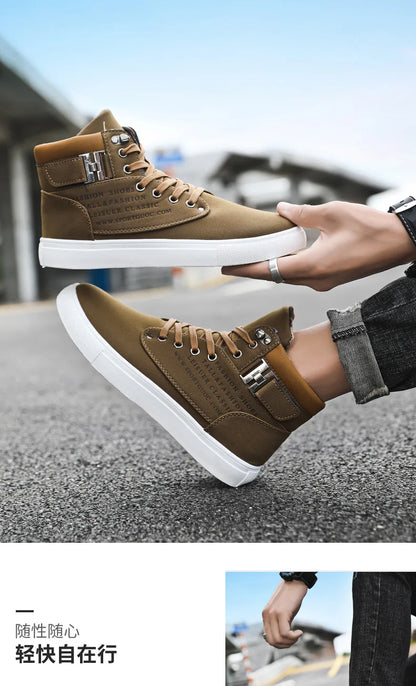 Brand Designer Men's Sneakers Comfortable Casual Shoes Fashion Non-slip Platform Shoes New Lightweight Sneakers Tenis Masculino