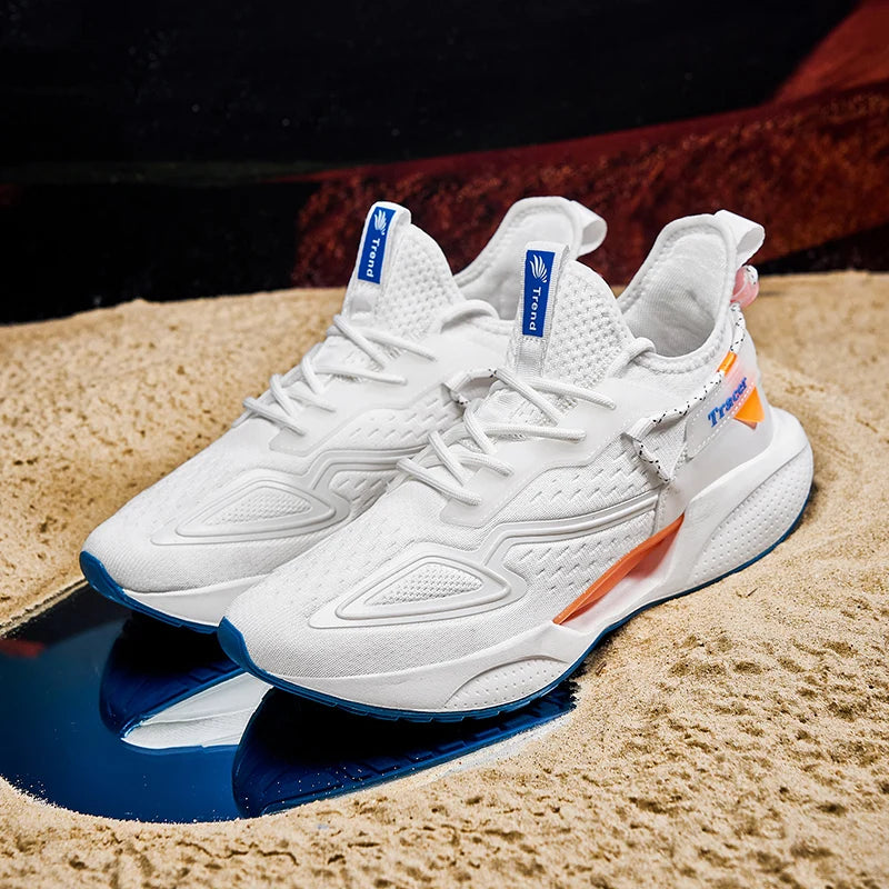 Men's sports shoes, lightweight carbon plate racing running shoes, winter shock absorption, anti slip, wear-resistant, breathabl