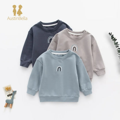 Baby Boys Clothes Spring Autumn Cartoon Cotton Sweatshirt Boys Girl's Pullover Fashion Comfortable Baby Hoodies Kids 0-3 Years