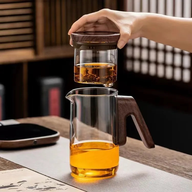 Smart Electric Automatic Glass Water Bottle intelligent timing teapot full glass inner tank automatic tea infuser