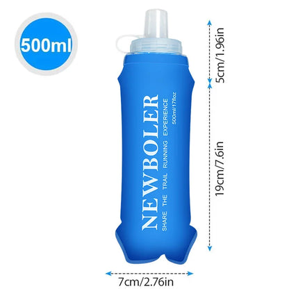150/250/300/500/750ml Outdoor Collapsible Silicone Bite Size Water Bottle Running Camping Hiking Travel Convenient Water Bottle