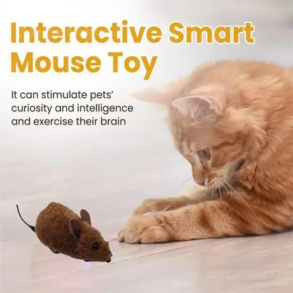 Pet Interactive Mouse Toy Plush Simulation Sound-Making Cat  Boredom Relief Amusement Chew Toy Safe Durable Small Size Realistic