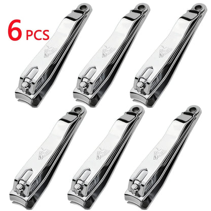 Nail Clippers Stainless Steel Sharpest Nail Cutter Duty Curved Edge for Adult Men Women Swing Out Nail Cleaner/File
