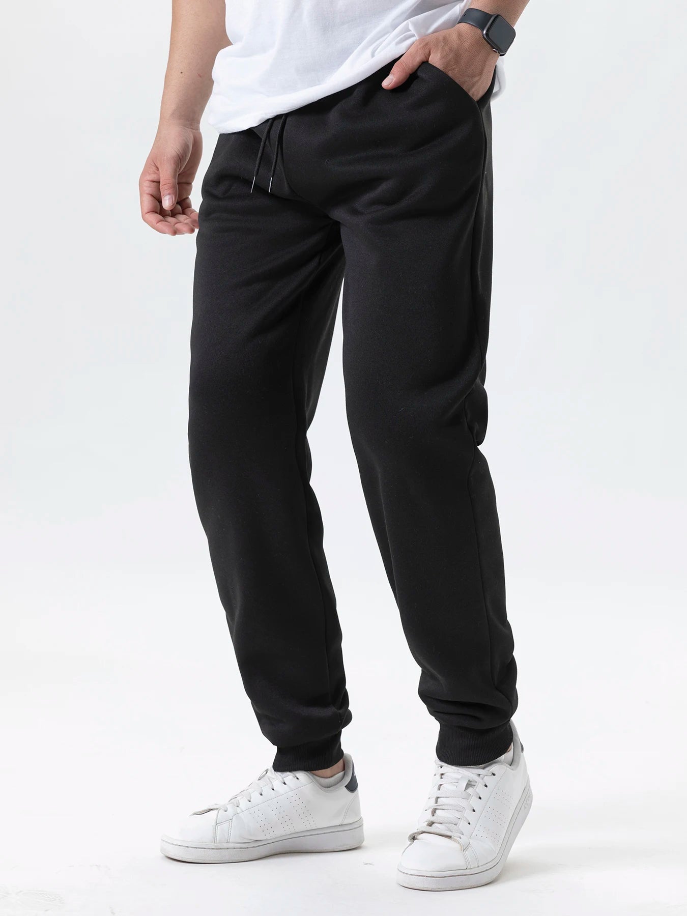 Mens Casual Pants Autumn Winter Fleece Sweatpants Men Joggers Elastic Waist Sport Casual Trousers Baggy Fitness Gym Clothing