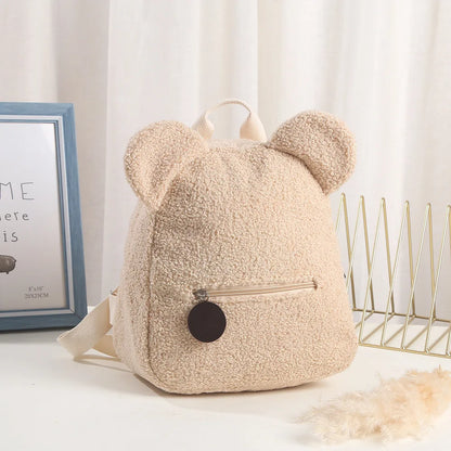 Custom Bear Backpacks Personalized Unique Name For Kids Travel Rucksacks Soft Shoulder Straps Cute Bear Shaped Shoulder Bags