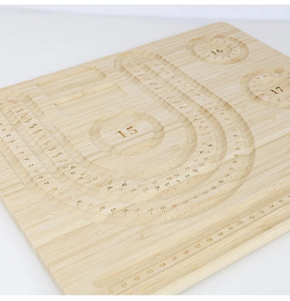 Eco-Friendly Bamboo Bead Board Perfect Tool for Jewelry Making and Beading Projects Bracelet Necklaces Design Beading Mats Trays