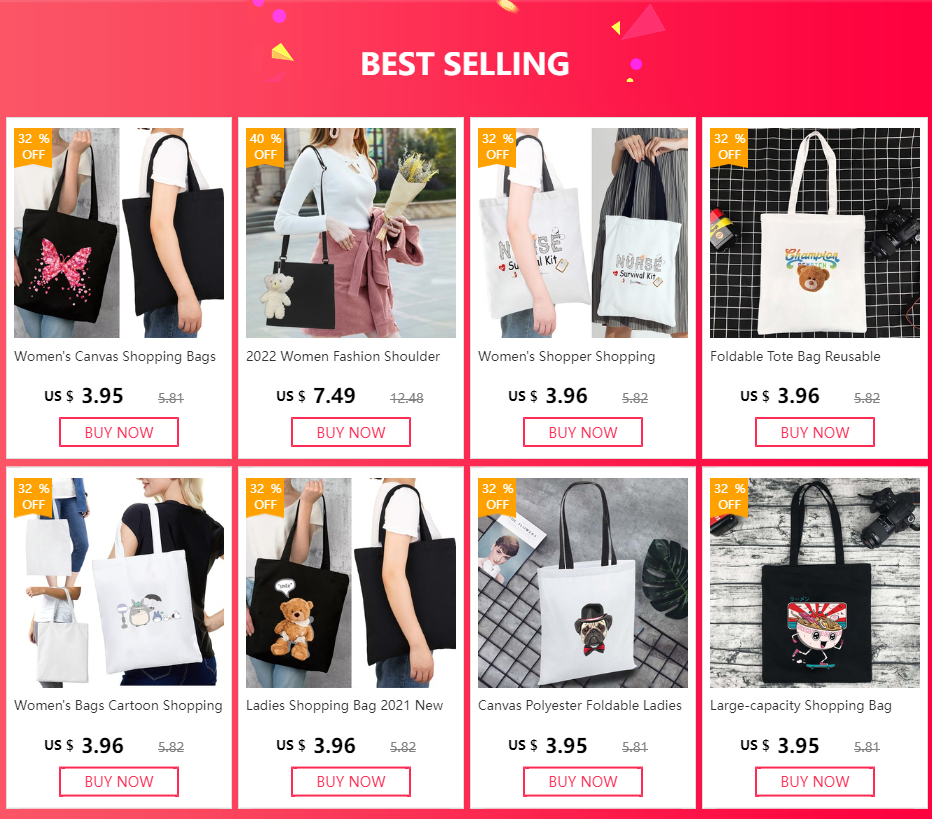 Eco-friendly Shopping Bag Ladies Shoulder Bag Portable Foldable Black Handbag Reusable Large-capacity Letter Tote Bag Bolsos