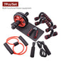 7-in-1Fitness Set Abdominal Fitness Wheel Indoor Sports Product Push up Support ab Wheel Comprehensive Training Fitness Equipmen