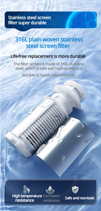 BORVA 8000L/H Smart Home Central Bionic Water Purification Pre-Filter with Automatic Timed Self-Cleaning and High Flow Rate