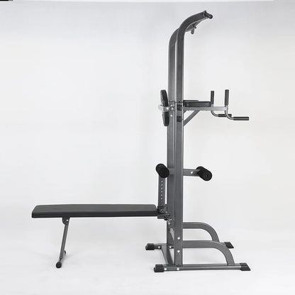Fitness Equipment AB Straps Horizontal Bar Tower Multi Gym Machine Foldable Utility Weight Lifting Bench Pull Up Dip Station