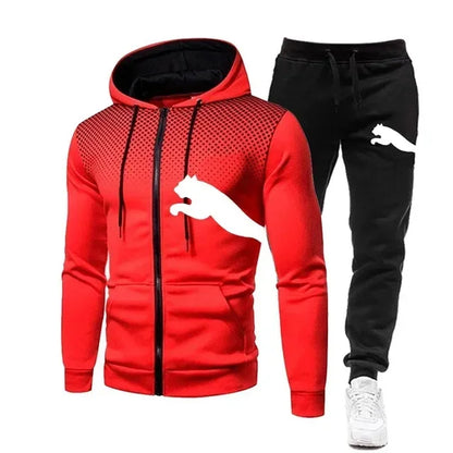 Hoodies Sets Men's Clothing Fashion Autumn/Winter Designer Clothing Hooded Jacket + Pants Suit Jogging Sportswear Two-piece Suit