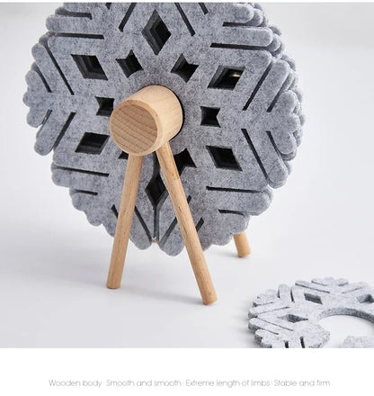 Creative Insulated Coaster Deer Shaped Beverage Coaster Sheep Felt Coaster Water Absorbing Home Office Desk Decorative Ornament