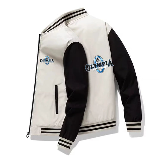 Men's Jackets OLYMPIA Gyms Harajuku Coats Slim Fit Unisex Bomber Jacket Men Baseball sports clothes Casual zipper Streetwear