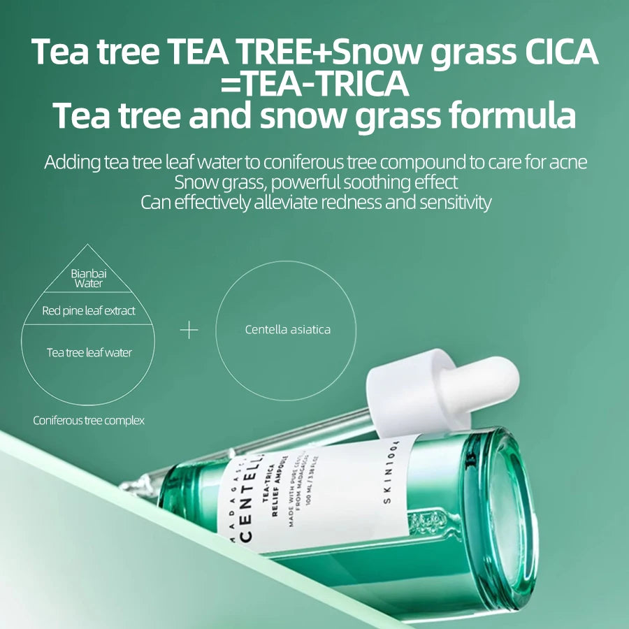 SKIN1004 Tea-Trica Soothing Ampoule Essence Tea Tree Toner Moisturizing Skin Care Korean Skin Care Products