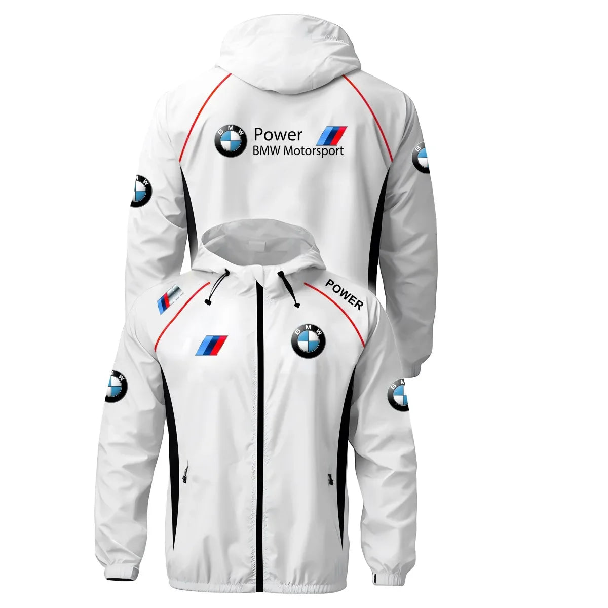NewStreet Jacket BMW Motorcycle Jacket Racing Jacket Men's Sports Zipper Hooded Top Fashion Versatile Men's Sunscreen Jacket BMW