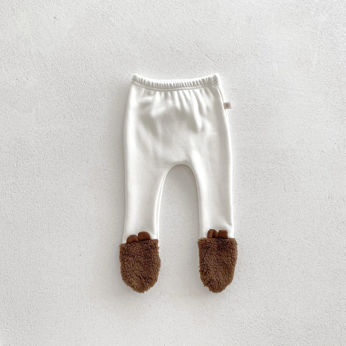 Baby Hooded Romper Bear Ears Cute Plush Baby Clothes Winter 0-2 Years Old Korean version Baby Clothes Baby Romper