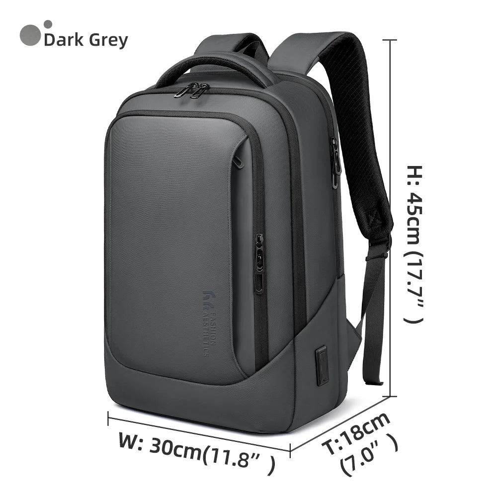 HK Business Backpack Multifunctional Men's 15.6" Laptop Bag Large Capacity Travel Backpacks Waterproof School Bags Work Rucksack