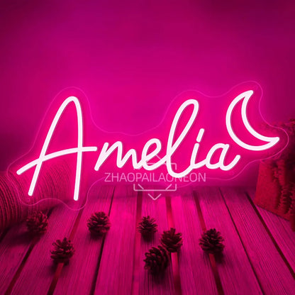 Custom Neon Sign Led Name Light for Kids Custom Name Signs Logo Birthday Lights Neon Led Personalized Gifts Bedroom Wall Decor