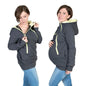 Baby Carrier Jacket Hoodies Maternity Clothes Autumn Winter Kangaroo Carry Baby Sweatshirts Hooded Warm Thick Overcoat Outwear