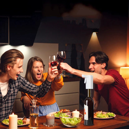 Smart Digital Wine Dispenser for Home Bar & Electric Aerator, Hands-Free Sensor for Wine, Whiskey, Spirits - Ideal Gift