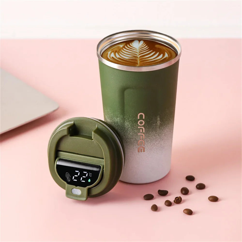 510ml Smart Thermos Bottle LED Temperature Display Thermal Mug Coffee Cups Portable Vacuum Flasks Travel Insulated Tumbler