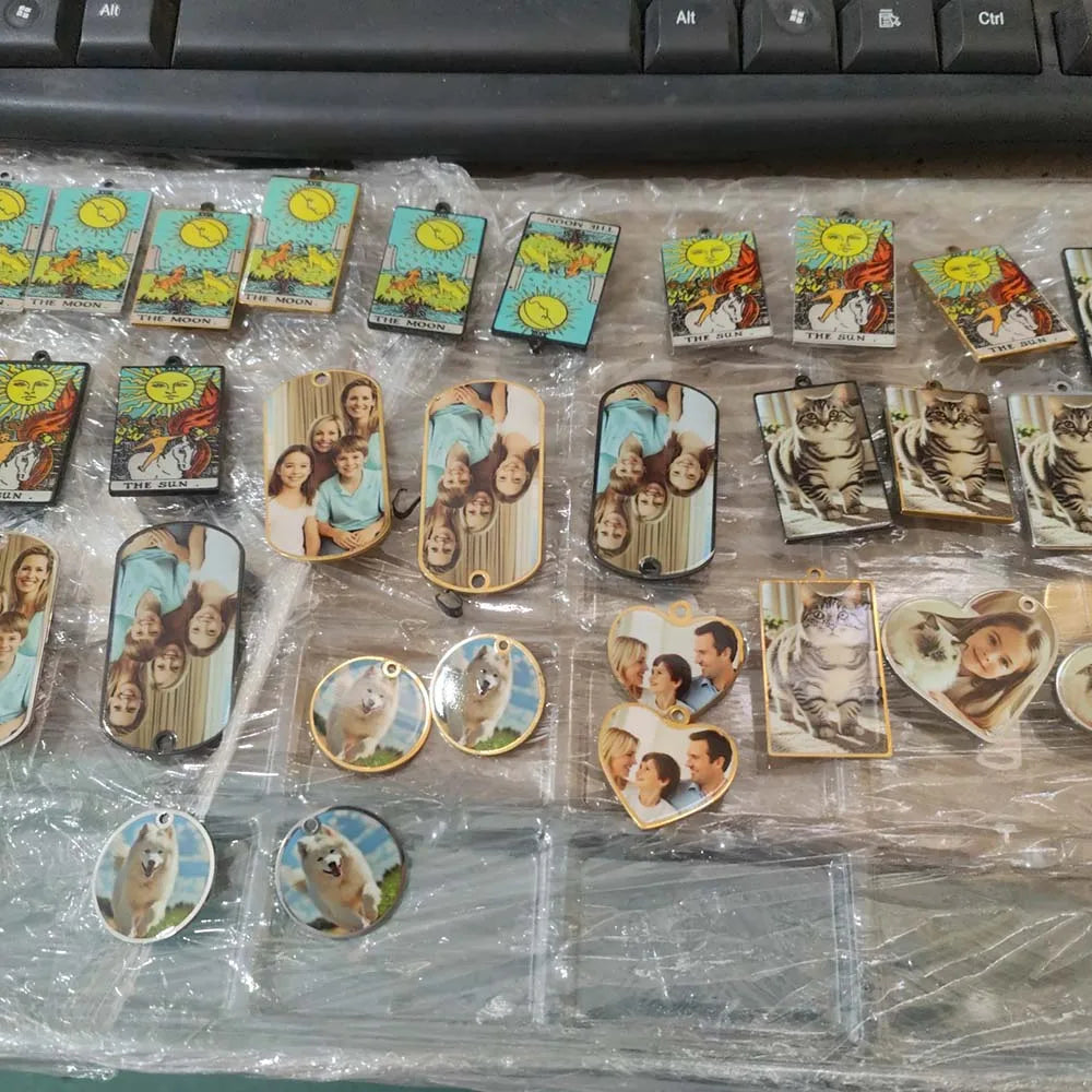 Print Demand Photo Necklace Personalized Picture Custom Gift For Men Woman Couple Family Father Chain Stainless Steel Jewelry