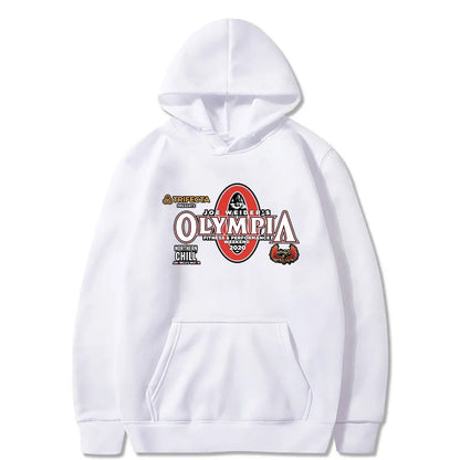 Olympia Gym Fitness Pump Cover Graphic Print Hoodie Male Casual Oversized Hooded Tracksuit Men Women's Fashion Vintage Hoodies