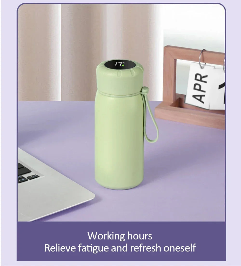 Smart Thermos Mug 316 Stainless Steel Thermos Bottle Vacuum Flasks For Girls Travel Thermal Water Bottle Tumbler Thermocup